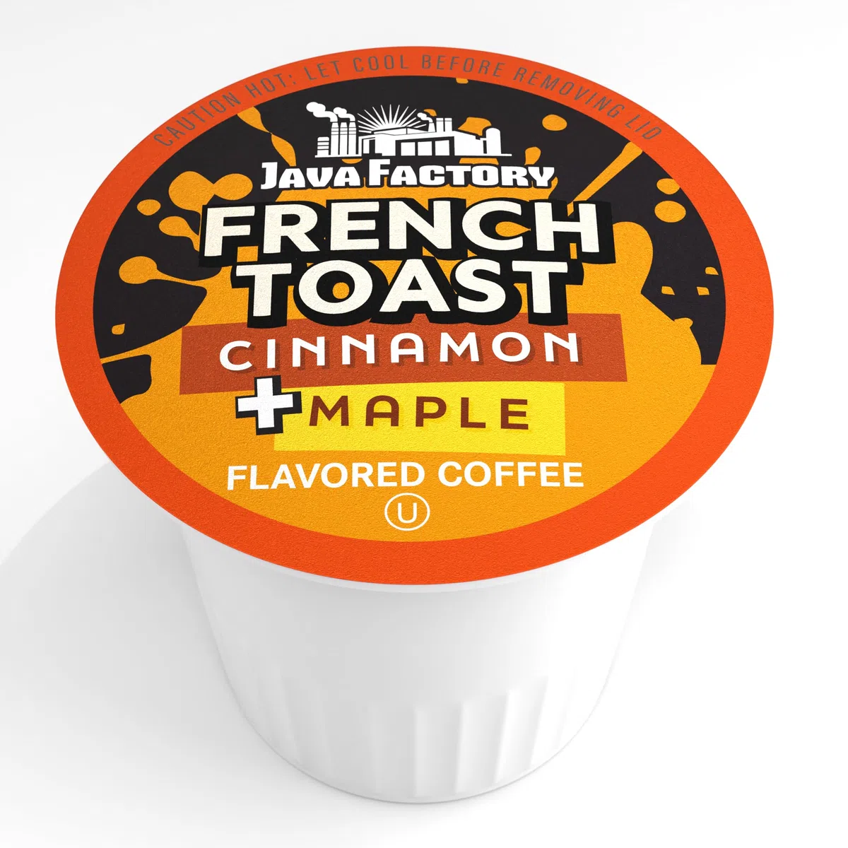 Java Factory Caffè in cialde di caffè aromatizzato alla cannella e acero per Keurig K Cup Brewers, French Toast, 80 pezzi