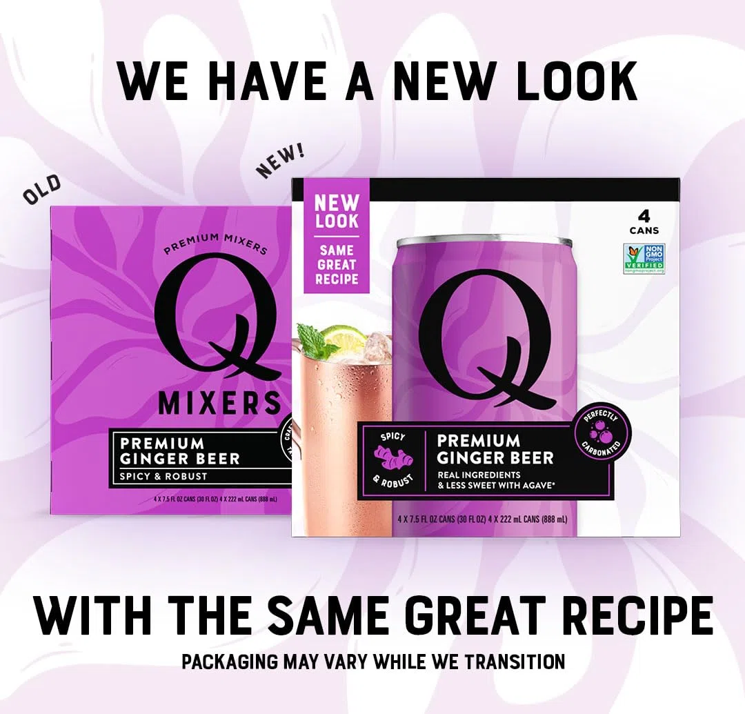 Q Mixers Premium Ginger Beer, mixer per cocktail di alta qualità realizzato con ingredienti reali, 20 ml (confezione da 24)