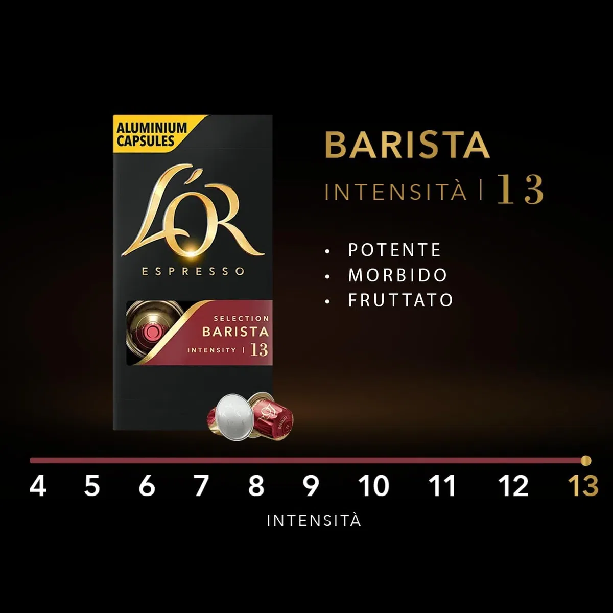 Caffè L'OR Espresso BARISTA - 600 Capsule in Alluminio - Intensità 13 - Compatibili con Macchine Nespresso -DD-