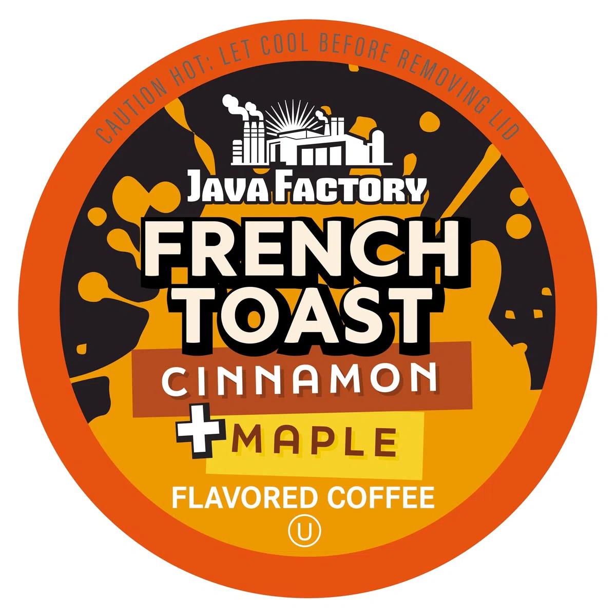 Java Factory Caffè in cialde di caffè aromatizzato alla cannella e acero per Keurig K Cup Brewers, French Toast, 80 pezzi