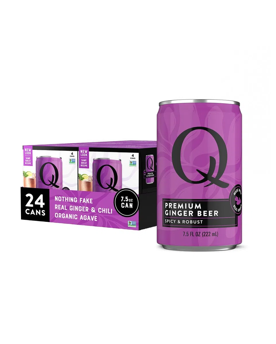 Q Mixers Premium Ginger Beer, mixer per cocktail di alta qualità realizzato con ingredienti reali, 20 ml (confezione da 24)