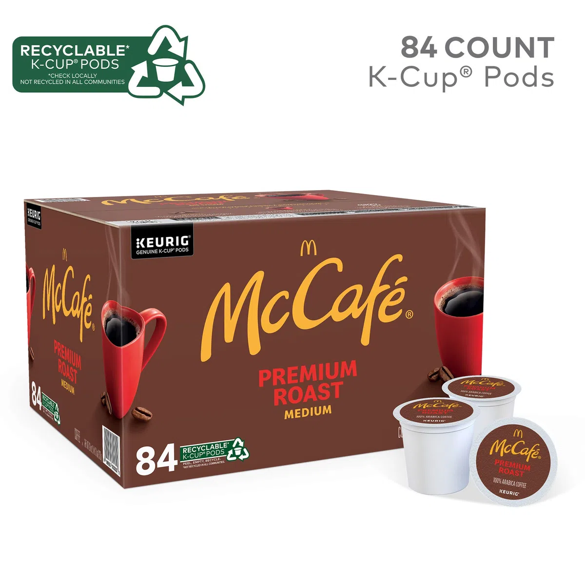 McCafé Premium Medium Roast K-Cup Packs - 84 Count