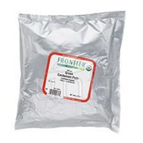 Frontier Bulk - Capsule integrali di cardamomo verde, certificate biologiche, 0,5 kg, confezione multipla