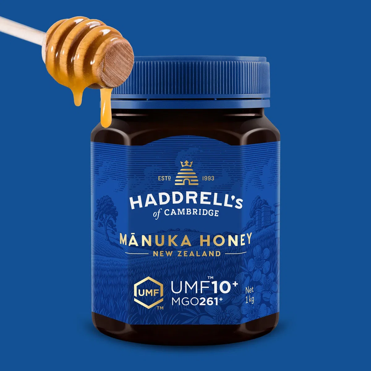 Haddrell's of Cambridge | Miele di Manuka MGO 250+ (UMF 10+) | Maxi Formato | 1000g