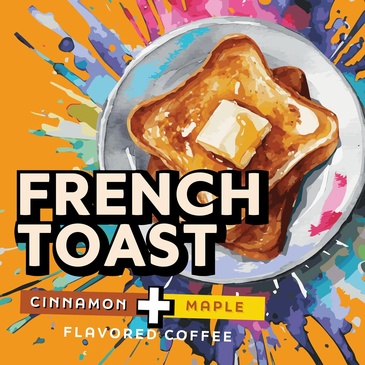 Java Factory Caffè in cialde di caffè aromatizzato alla cannella e acero per Keurig K Cup Brewers, French Toast, 80 pezzi