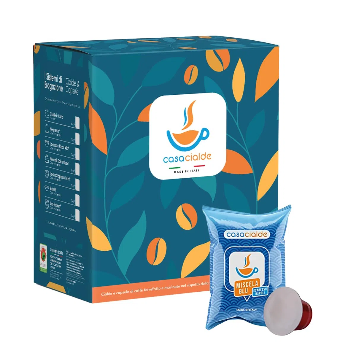 Casa Cialde - Capsule Blu Aroma e Crema Gusto Forte compatibili Nespresso 700